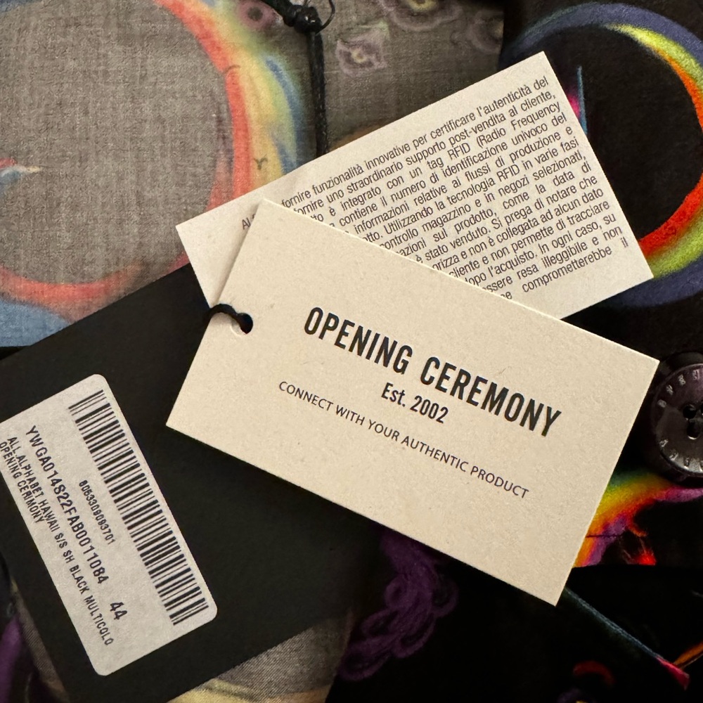 Opening Ceremony
alphabet-print short-sleeved shirt